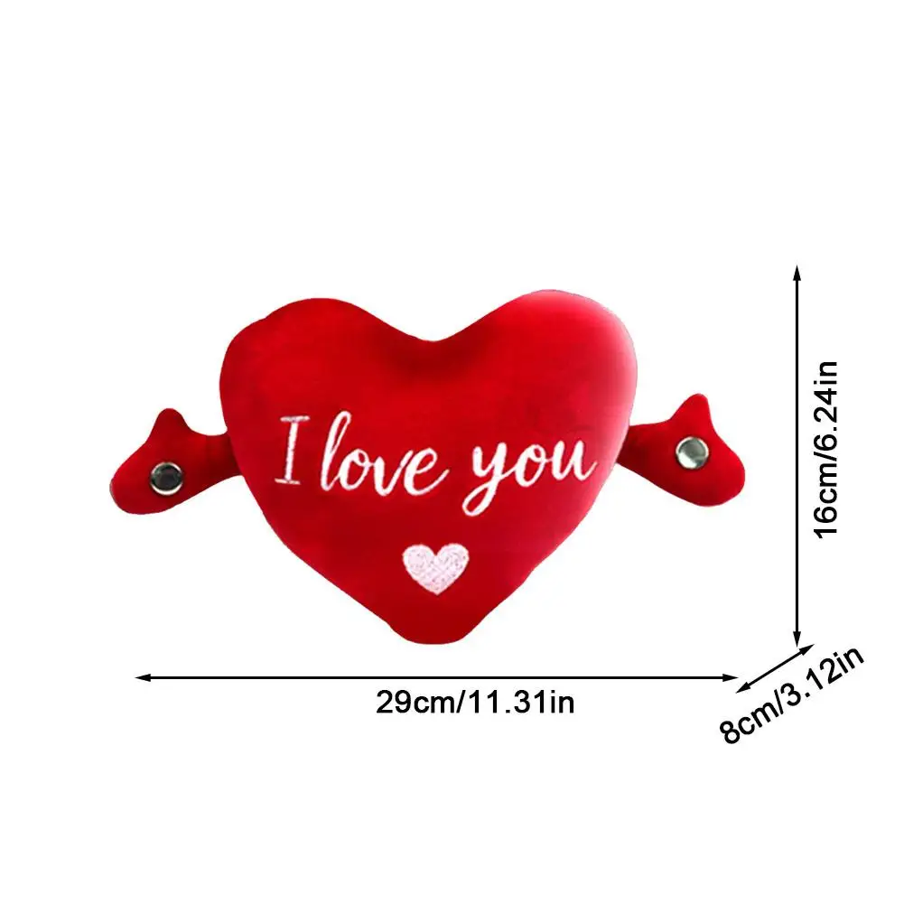 발렌타인데이 하트 플러시 베개 새 집 장식용 생일 선물용 봉제 베개 핫 하트 모양 베개 홈데코