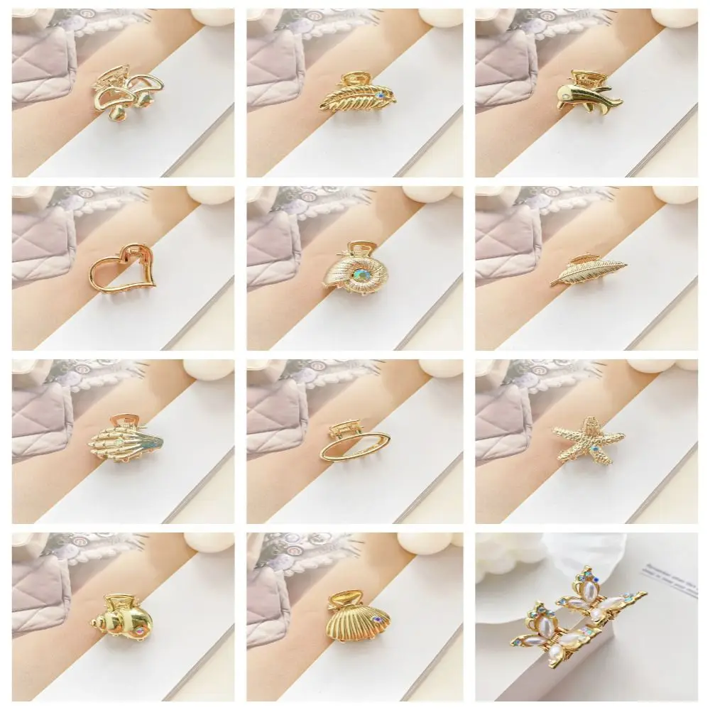 

Small Hair Accessories Starfish Hair Claw Hair Clip Heart Shell Hair Crab Clip Hair Ornaments Metal Mini Hair Claw Girls