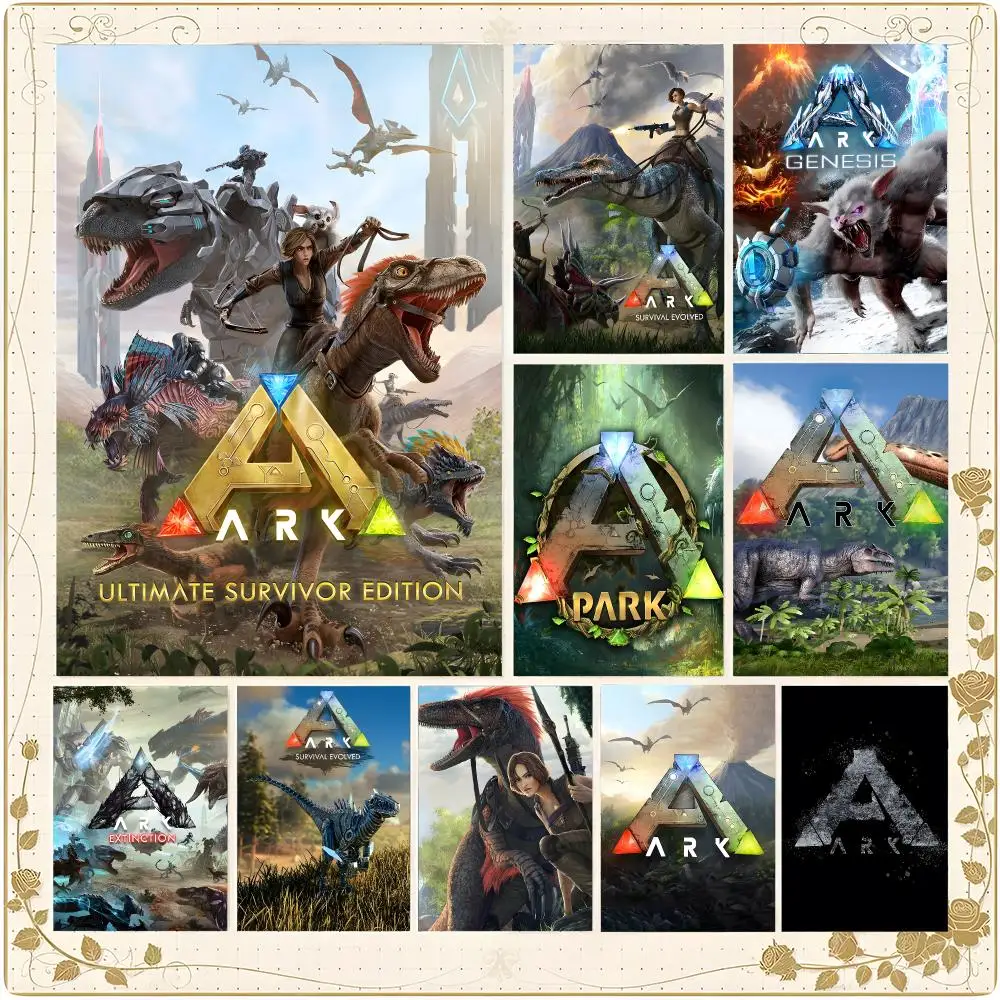 Game Survival Ark Survival Evolved Poster Wall Art Painting for Living Room Interior Decor and Gift Options