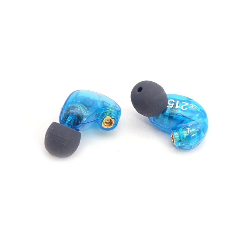 

MMCX Pin DIY Headphones 7MM Unit Speaker SE215 Headphones Provide Excellent Sound Quality Blue Black
