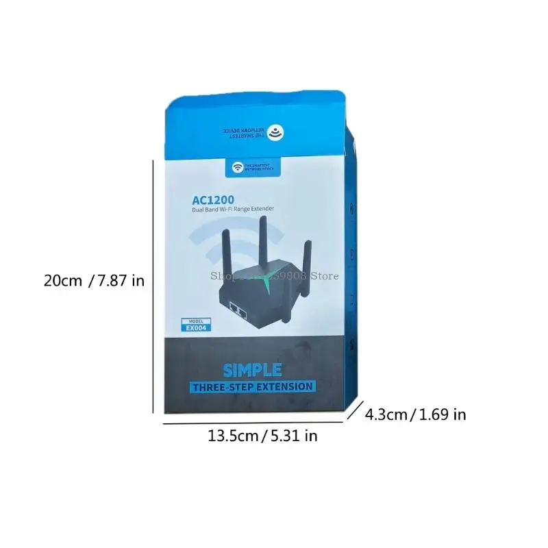 Fast 1200M WiFi Extender Heat Dissipation Double Band Amplifier