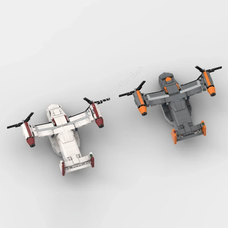 

1087PCS MOC Custom Puzzles Osprey Aircraft Plane Assembled Holiday Aircraft Creative Toys Christmas Birthday Gifts for Kids Ages