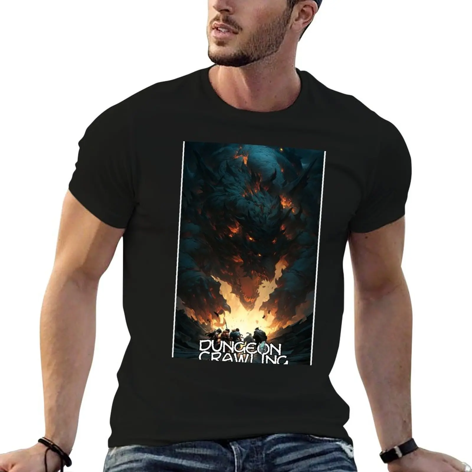 Dungeon Crawling - Gorgomotha the World Ender - Logo Version T-Shirt fashion shirts funny shirt cotton mens designer clothes