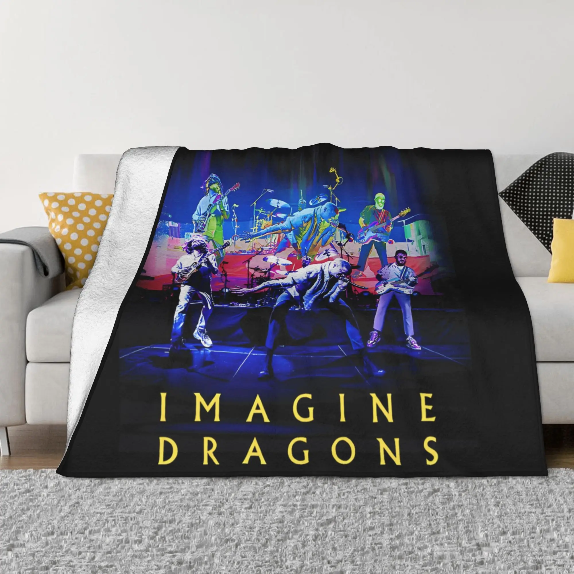 

Одеяла Imagine Dragons Rock Band Tour, фланелевые супер теплые пледы для путешествий на открытом воздухе, покрывало