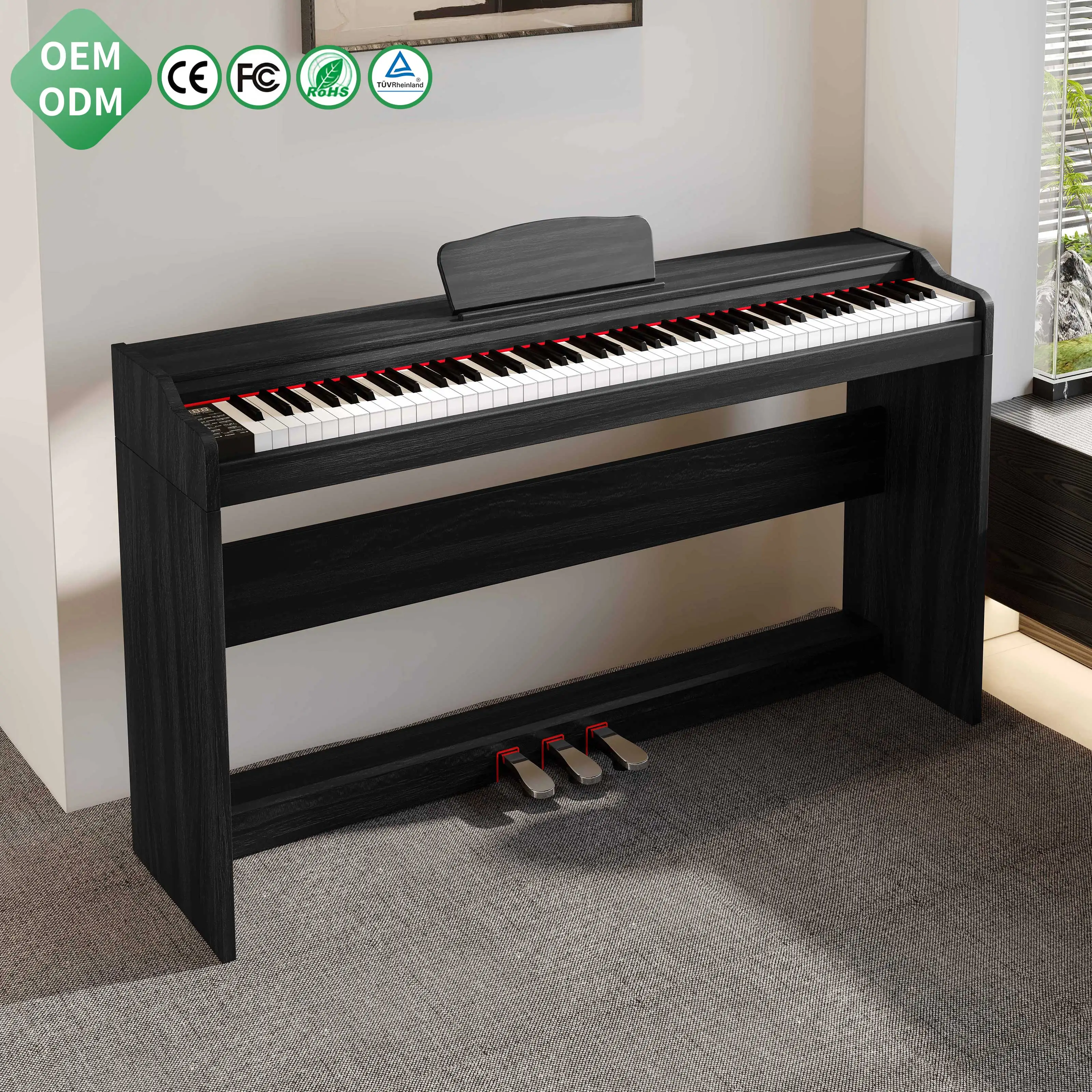 electronic piano professionnel electric piano hammer 88 key digital piano keyboards