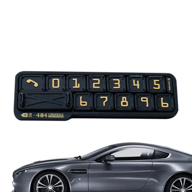 

Temporary Car Parking Plate Notification Phone Number Card Automobile Parking Gadgets Temporary Stop Sign For Vehicle