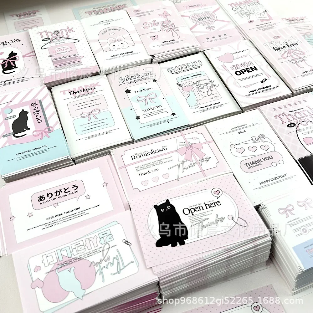 40Pcs Korean INS Sweetheart Cat Sticker Aesthetic Scrapbook DIY Sticker Kpop Photo Card Packing DIY Carton Bubble Bag Decoration