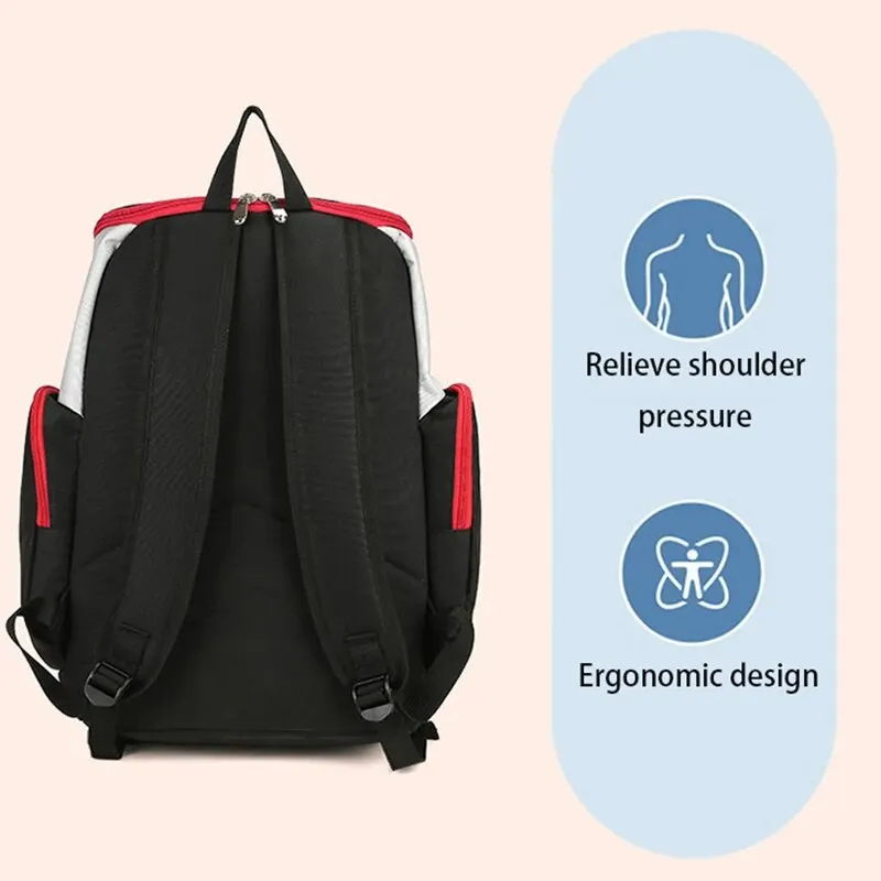 Large Capacity Backpack For Men Basketball Multiple Layers Men\'s Backpack Basketball Backpack Sports