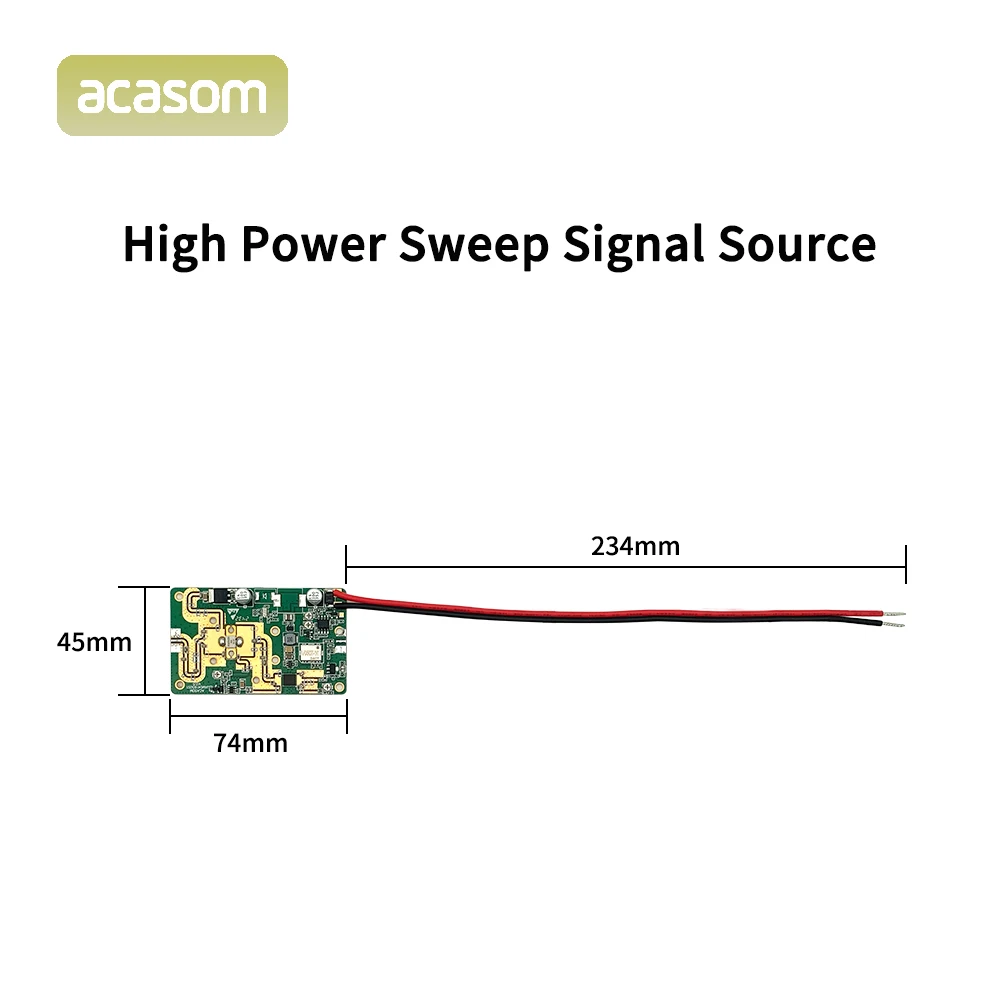 50W 433MHz moduł GAN wzmacniacz mocy RF UAV moduł sygnału FPV Źródło sygnału zamiatania sygnału