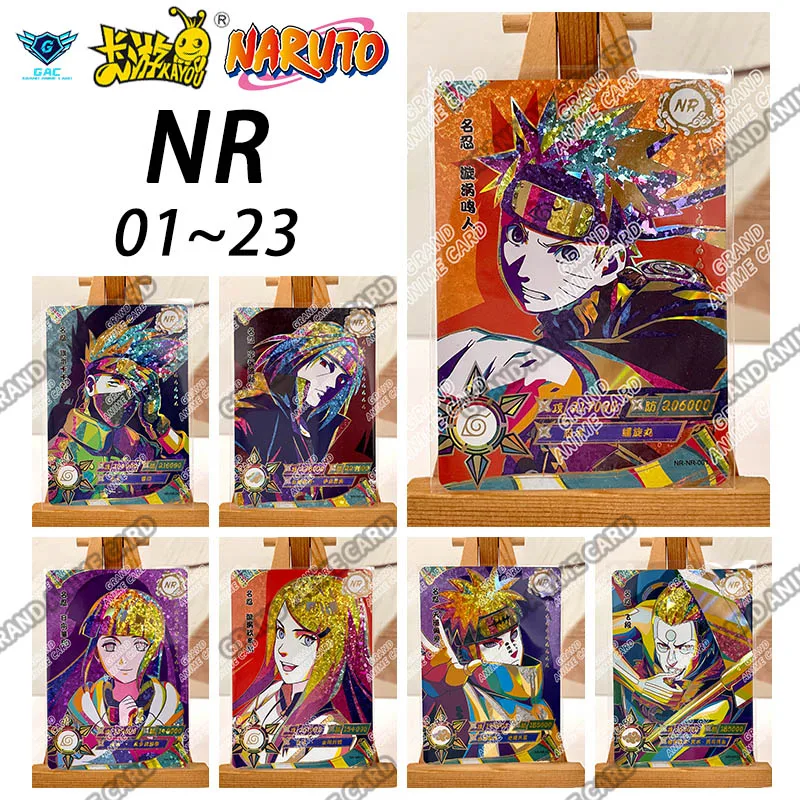 

KAYOU Naruto Card NR No.01-23 Полная серия Одиночная карта Узумаки Учиха Джирайя Гаара Редкая аниме-фигурка Коллекция Карточная игра Подарок
