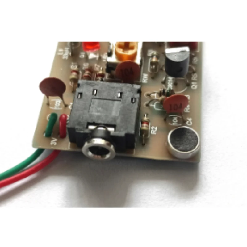 (Parti sciolte) Kit trasmettitore FM Microfono wireless fai-da-te Stazione radio a portata chiusa Produzione elettronica