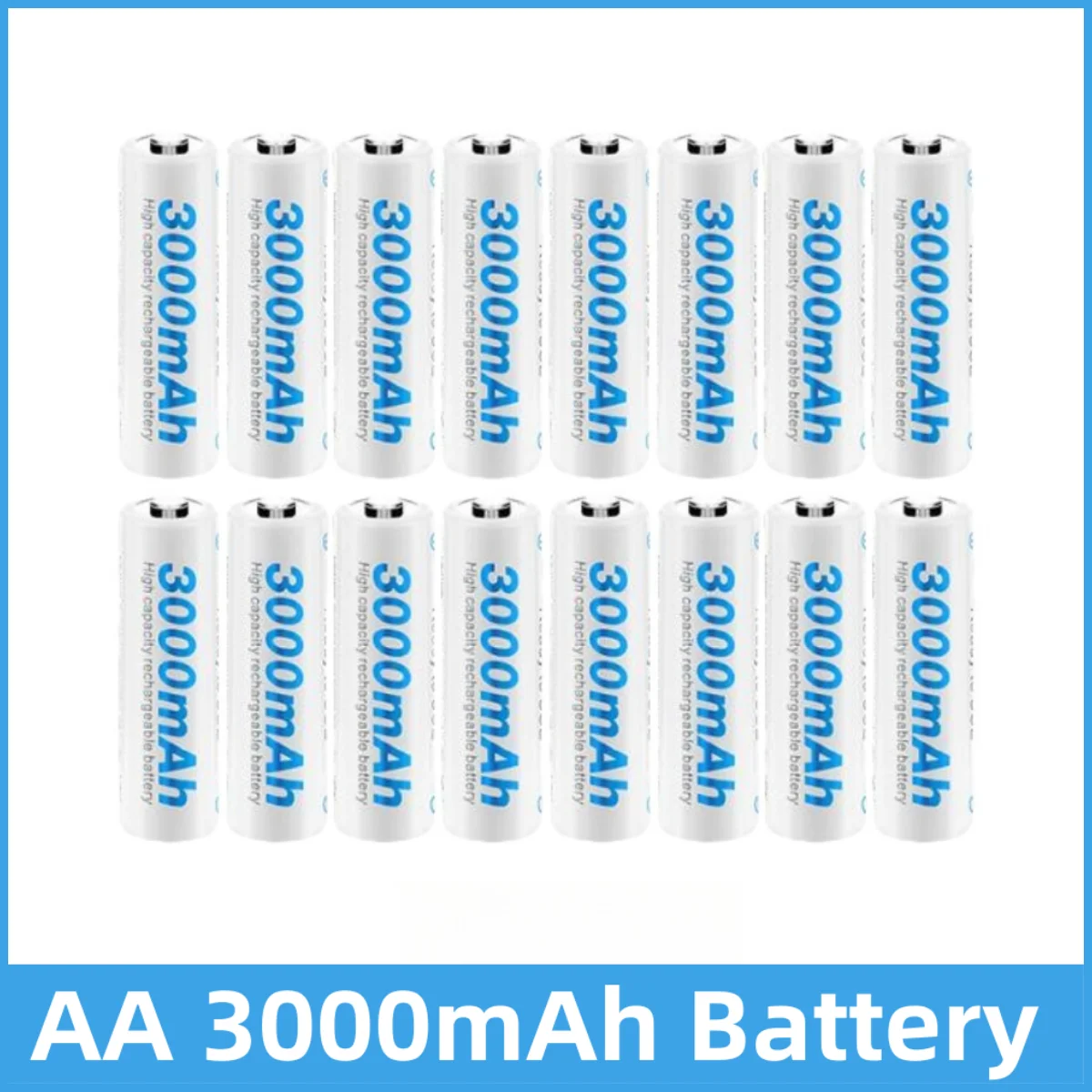 

Original AA Rechargeable Battery with Charger for Clock Radio Video Game Digital Camera Microphone Toy 3000mAh Battery AA