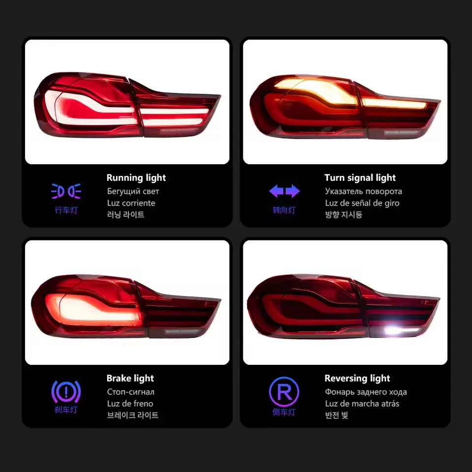 تصفيف السيارة أضواء خلفية لسيارات BMW F32 الذيل مصباح F82 425i 430i 435i 440i M4 LED DRL F36 Lci لمبة خلفية إشارة اكسسوارات السيارات