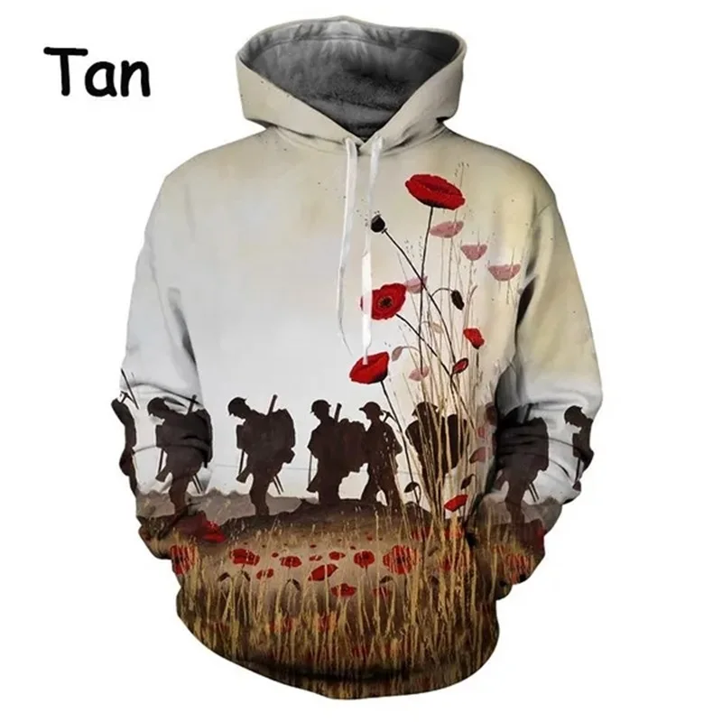 

3D Printed Lest We Forget Hoodies For Men Women Casual Oversized Pullovers Sweatshirts Tops Streetwear Sudaderas Para Hombres