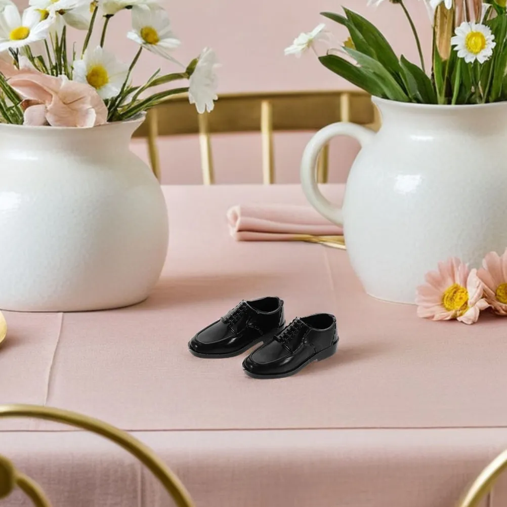 

12 пар миниатюрных аксессуаров для обуви, элегантные, для 11-дюймовых кукол, для ролевых игр, костюмов для мальчиков, реквизит для игр в кукольном домике