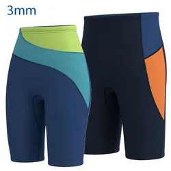 3mm Adult Short Diving Pants Neoprene Keep Warm Surf Sailing Pants with Adjustable Strap Swimming Snorkeling Beach Activity