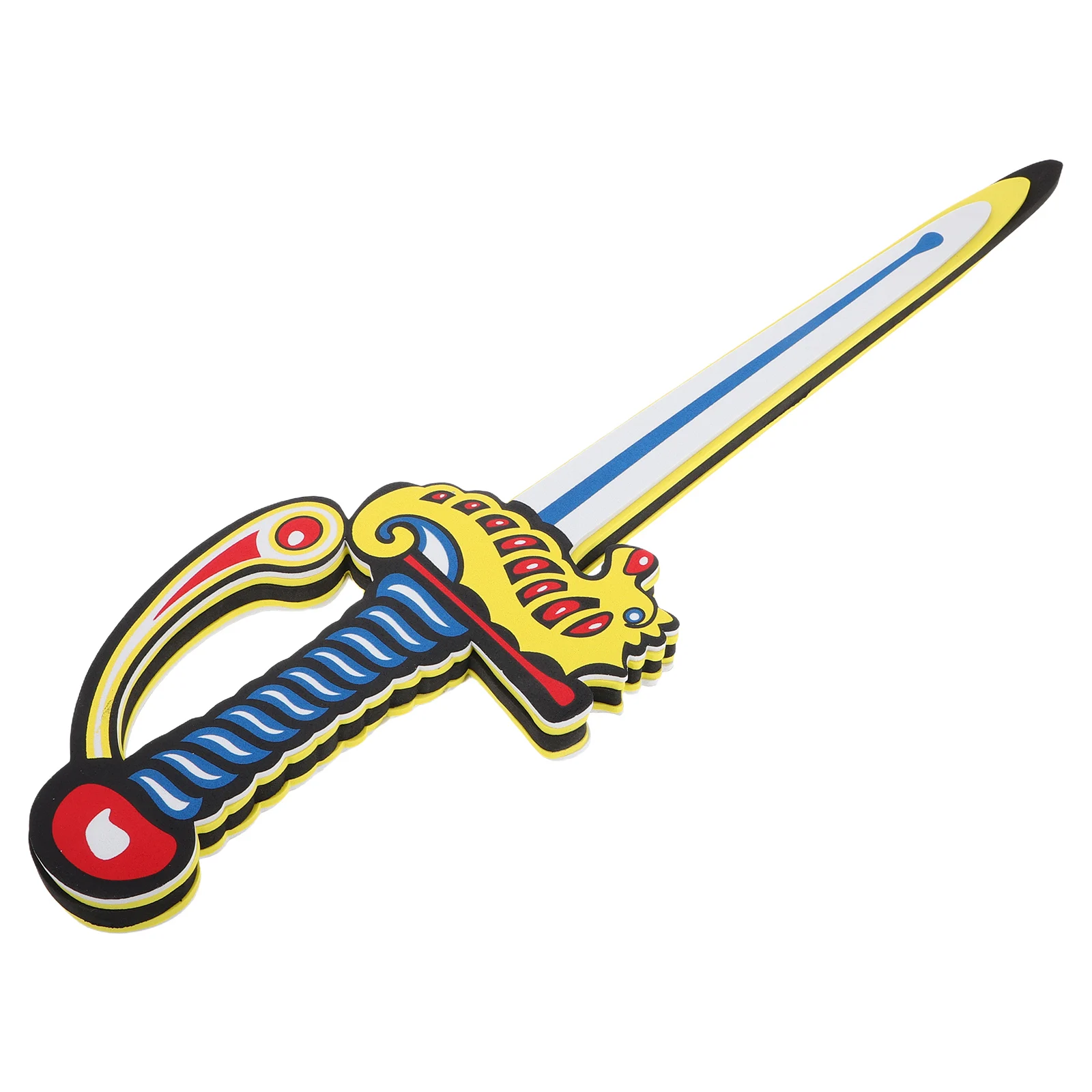 부드러운 어린이용 안전 놀이 해마 디자인 내구성 있는 폼 소년 소녀 역할놀이 훈련용 검 어린이 폼 검