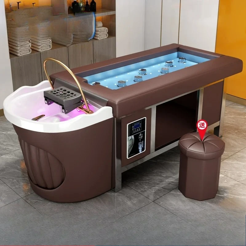 

Thai Massage Premium Shaving Shampoo Chair Head Spa Bed Hairdressing Bowl Luxury Washbasin Hair Stylist Cadeira Water Therapy