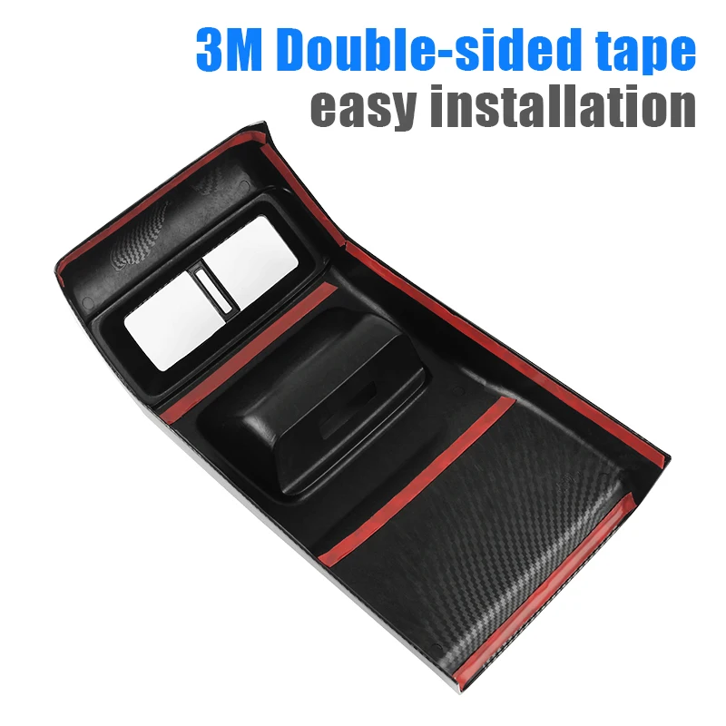 ABS Car Interior Rear Armrest Air Outlet Trim Panel Pad Anti Kick Cover Sticker For Honda CR-V CRV 6th Gen 2023 2024 2025 Hybrid view 5