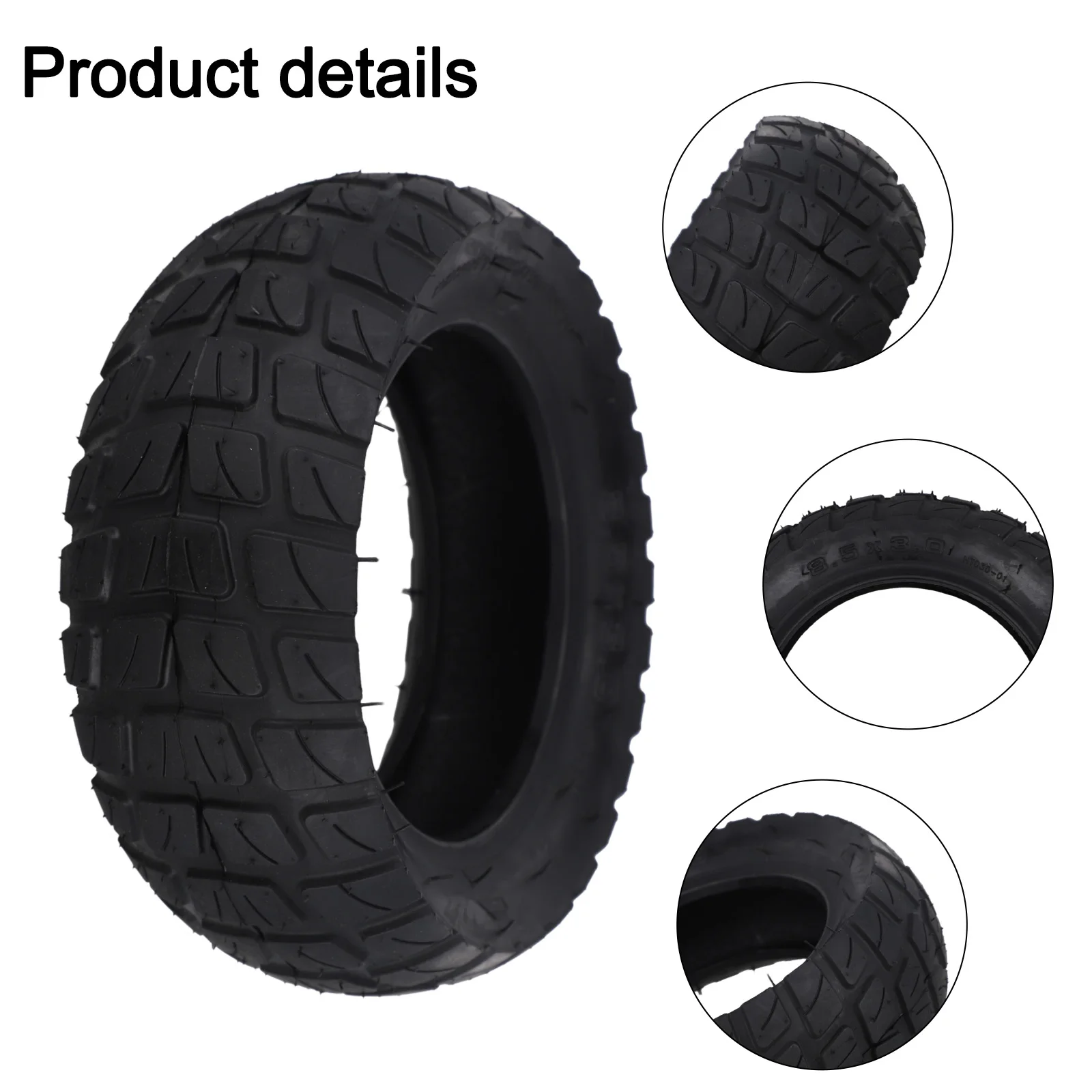 8.5x3.0 Outer Tyre Scooter 8 1/2 X 3.0 Tyre 8 1/2x2 (50-134) Electric Bike For M365/Pro For Zero 8 9 Black Color