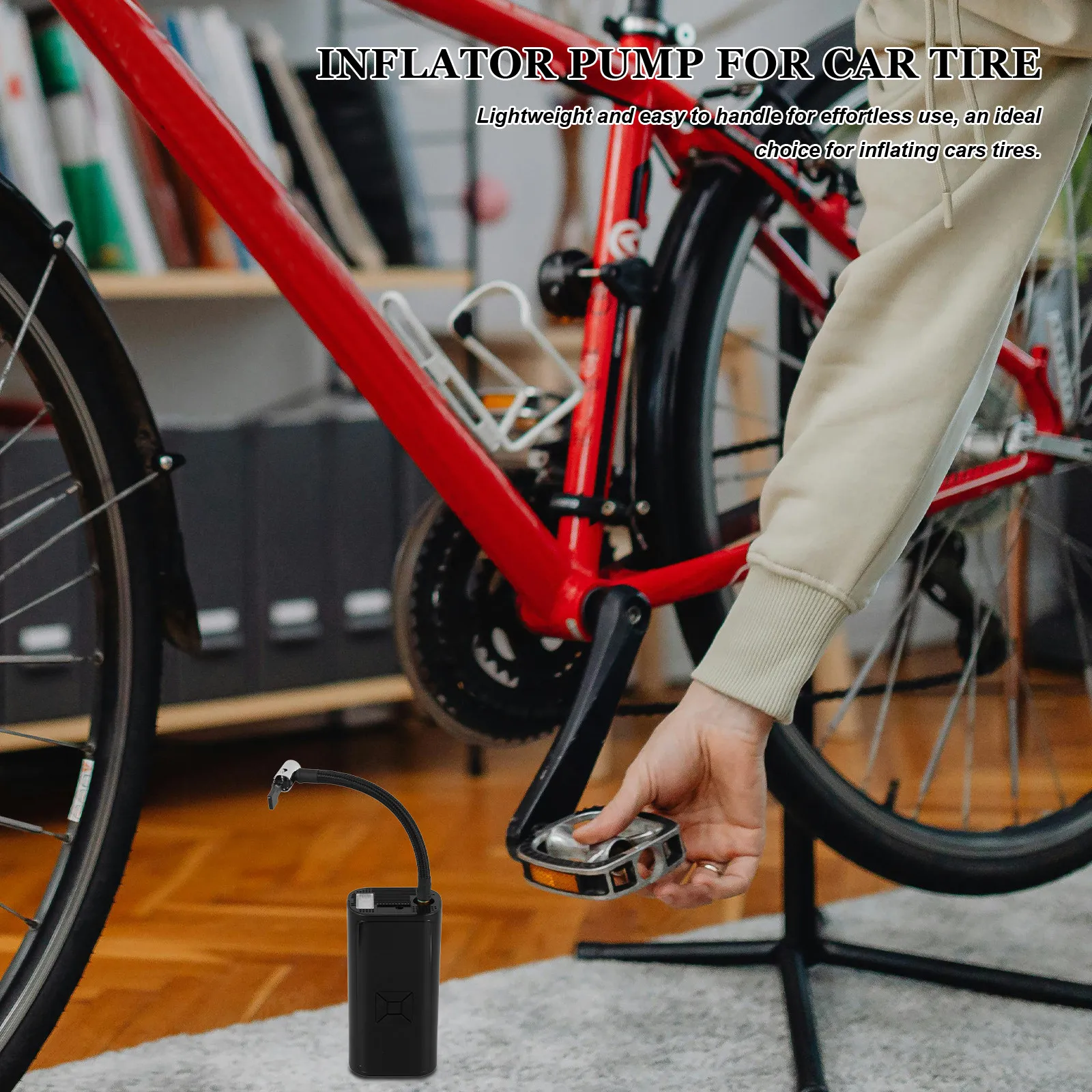 

Портативный автомобильный компрессор для накачки шин, подходит для автомобилей, мотоциклов, внедорожников, грузовиков, ручной воздушный насос для автомобильных шин, автоматический насос для накачки.