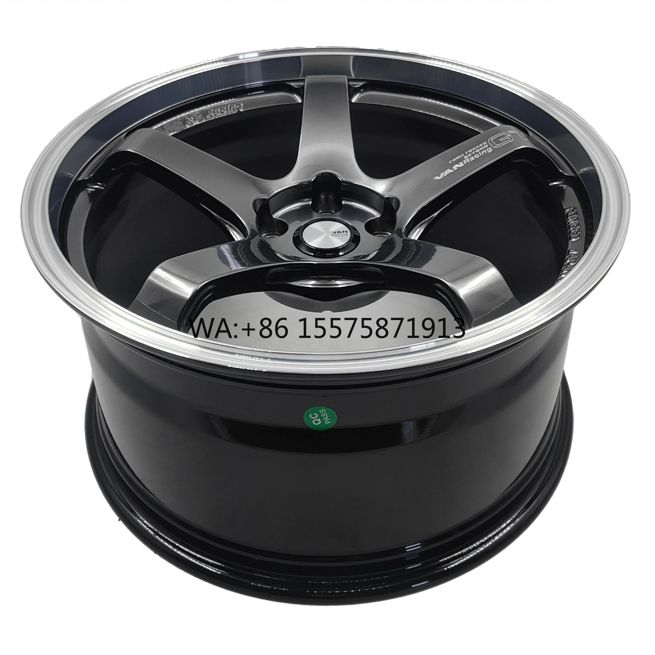 

For Black GT Racing Car Wheels Forged Single Five-Spoke Sport 5x120 5x114.3 5x100 Lightweight for BMW 3 Series 5 Series Audi A4L