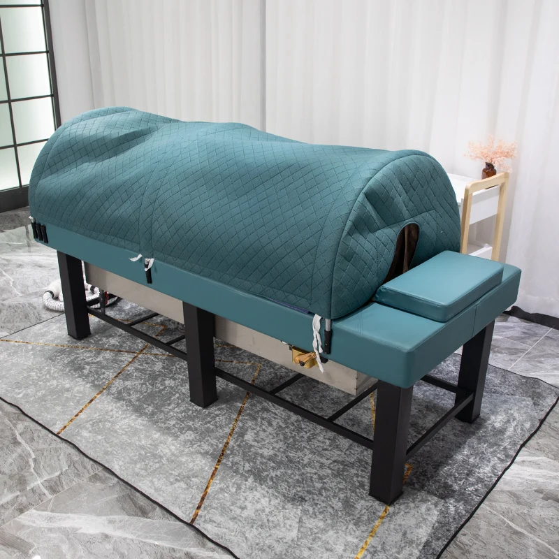 Smoked open flame fully automatic moxibustion bed, household fumigation bed, traditional Chinese medicine sweat steaming bed