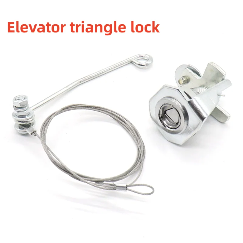 Elevator Triangle Lock Lingyun Wire Rope Hall Door Triangle Key 161 Door Lock USE For Mitsubishi Elevator Accessories