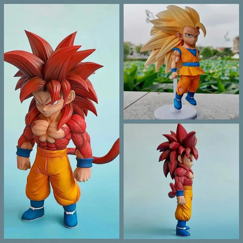 

Super Saiyan, Big Demon Wukong, Super Three Super Four Wukong Q Version Standing Position Ornament Model Boxed Figure