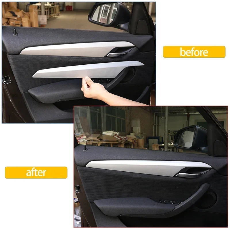 

X-T For 2011-2015 BMW X1 E84 ABS car interior door trim strip decorative cover sticker car interior decoration accessories