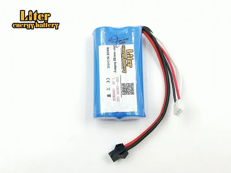 5pcs 7.4V 1800mAh Lipo battery For Udi U12A Syma S033g Q1 Tianke H100 7.4 Lipo Battery 18650 7.4 V 1800mah 15C SM Plug