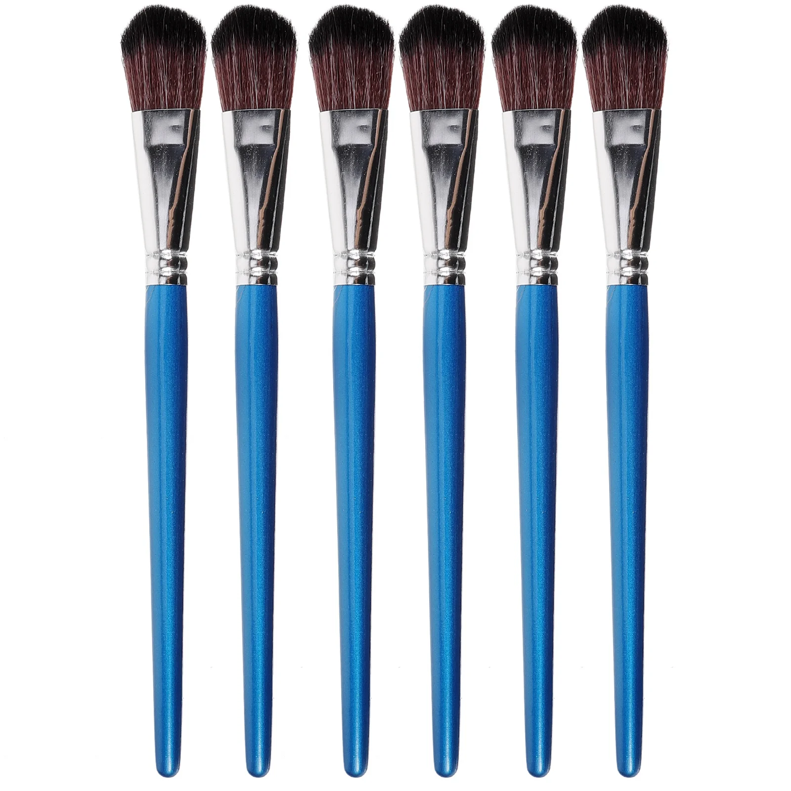 

6Pcs Nylon Painting Brushes Set for Gouache Watercolor Acrylic Oil Paint Artist Paintbrushes Lightweight Control for Students