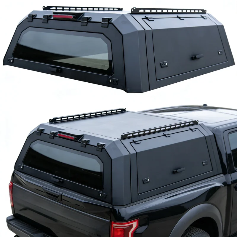 Car Accessories Heavy Duty Hardshell Truck Bed Cover Weatherproof Exterior Tuning Off-Road for Ranger/F150/Hilux/D-Max