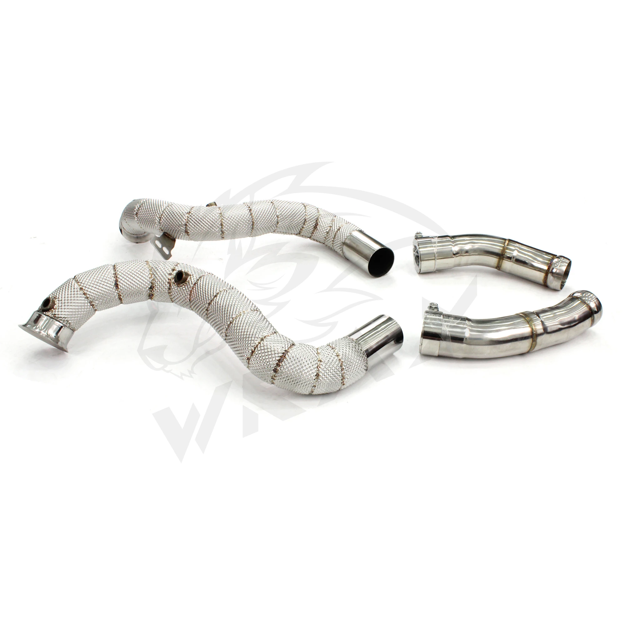 Układ wydechowy WRAX SS304 do Mercedes-AMG C 63 (W205) z downpipe'em o zwiększonej wydajności, darmowy upgrade osłony termicznej.