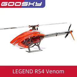 In Stock GooSky RS4 VENOM Legend 6CH 3D Direct Drive Brushless Motor 380 Class Flybarless RC Helicopter Kit Version