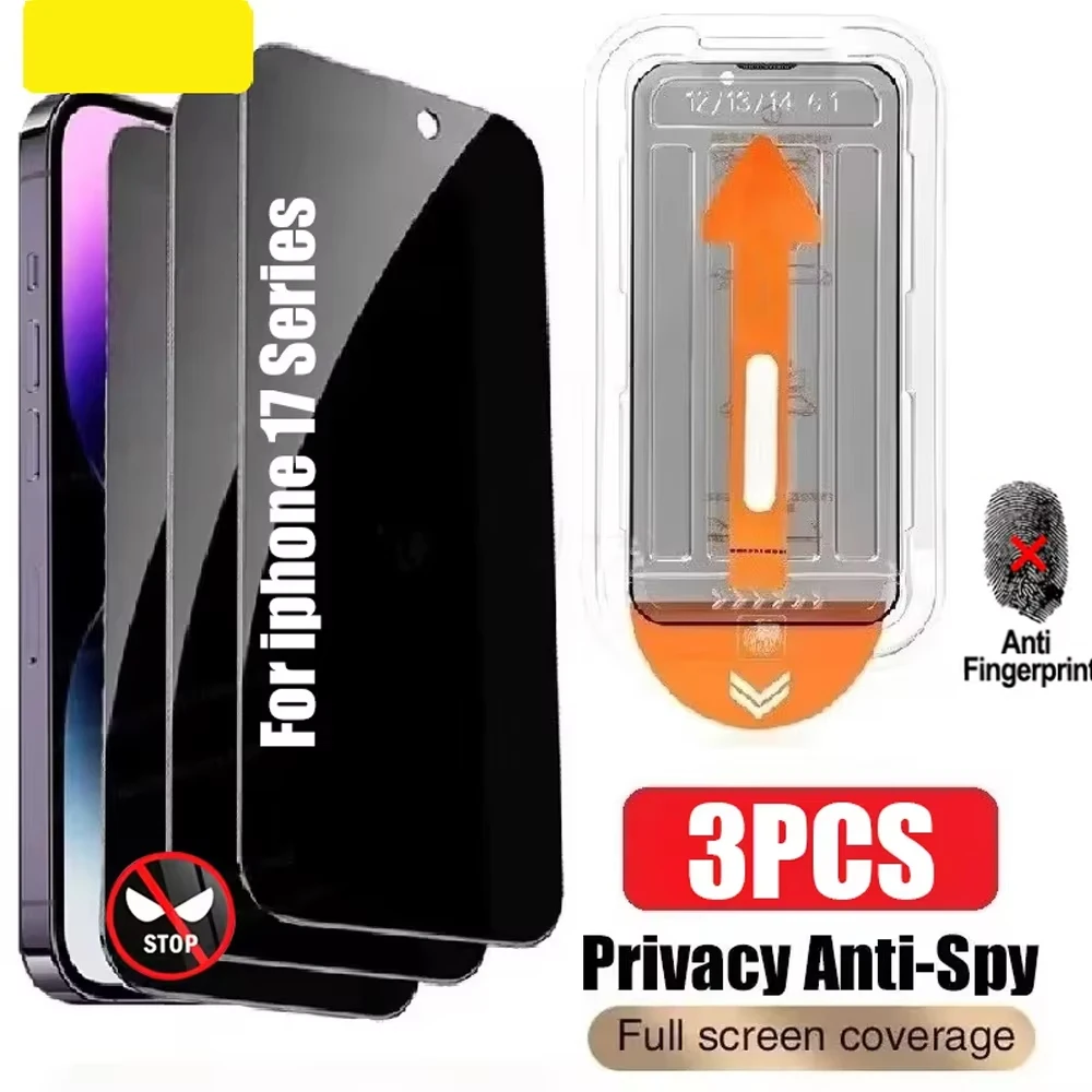 

3Pcs Privacy Screen Protectors For Samsung S26 Ultra S26 S25Plus S25 FE S24 Ultra S23 A36 A56 A37 A57 A34 Glass Auto-Dust Remove