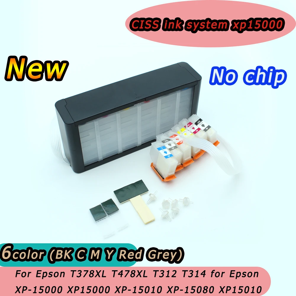 

XP-15000 CISS Bulk Ink System For Epson T378XL T478XL T312 T314 for Epson XP15000 XP-15010 XP-15080 XP15010 XP15080 No Chip