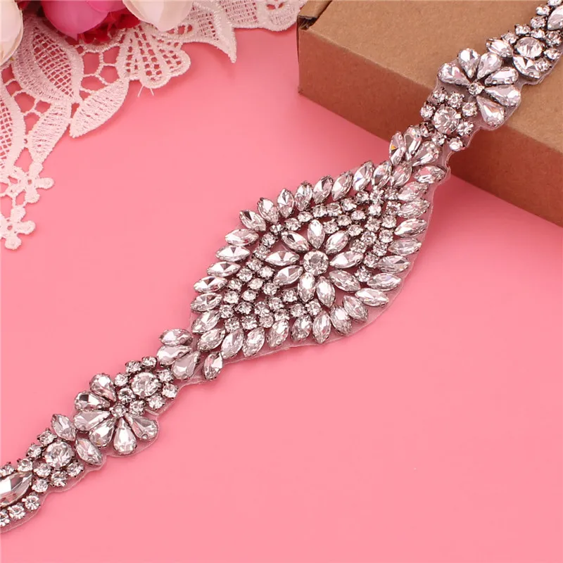 Bridal Handmade Rhinestone Belts for Women Accessories Party Crystal Wedding Dress Belt Strass Bride Sash Bridesmaid Gift