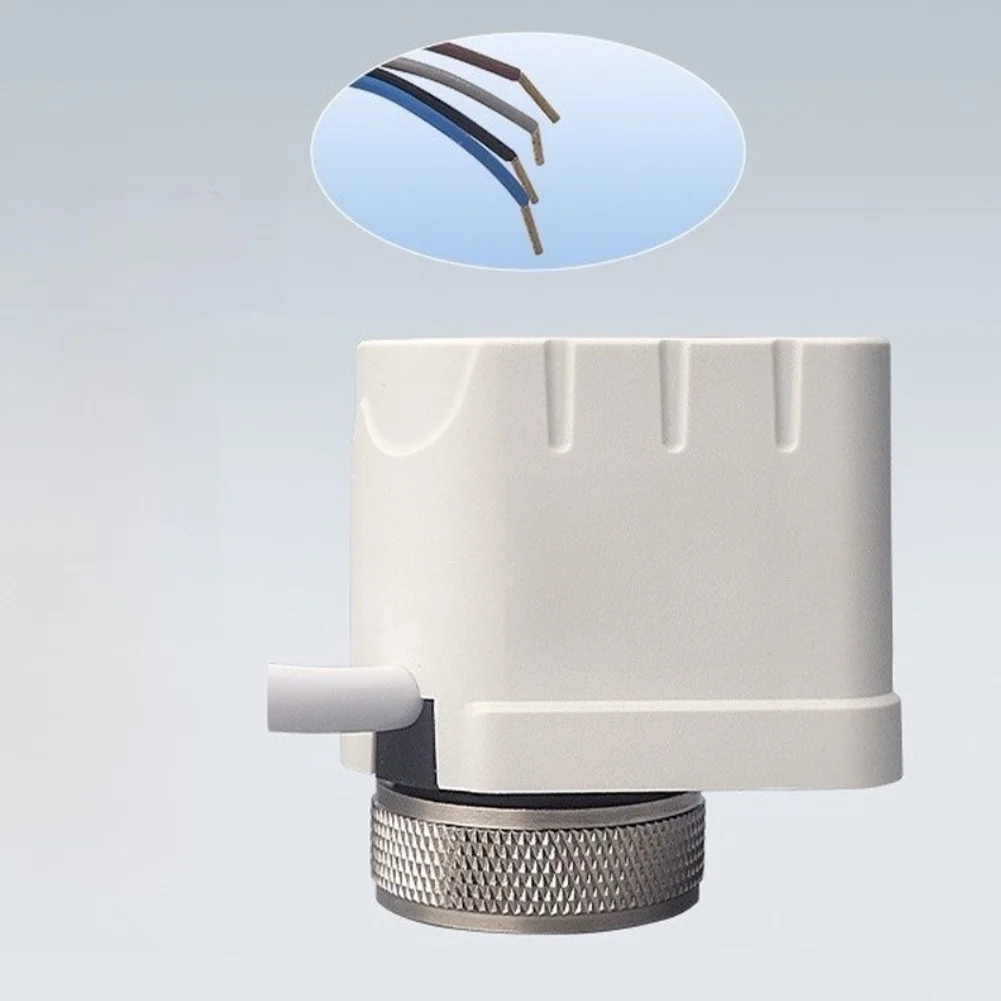 Thermal Actuator for Underfloor Heating Applications Featuring 4-Wire Interface and Normally Closed Safety Mechanism at 230V AC