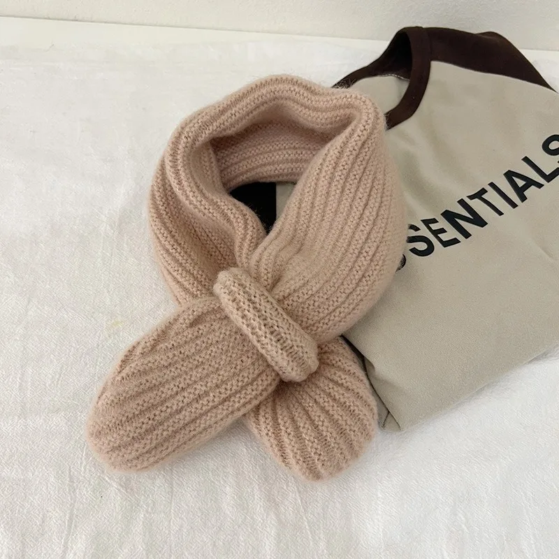 Candy Color Baby Knitted Scarf Autumn Winter Warm Scarves for Toddler Infant Toddler Neck Warm Fashion Baby Girl Boy Scarves