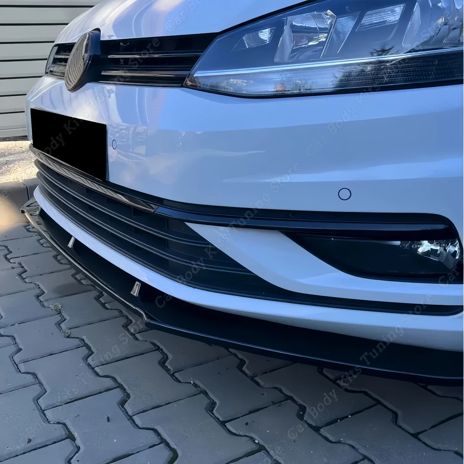 ماكستون ستايل لمعان أسود المصد الأمامي للسيارة الفاصل الشفاه لشركة فولكس فاجن جولف 7 7.5 GTI GTD R R-Line 2013-2020 MK7 MK7.5 TDI TSI 2012-2020