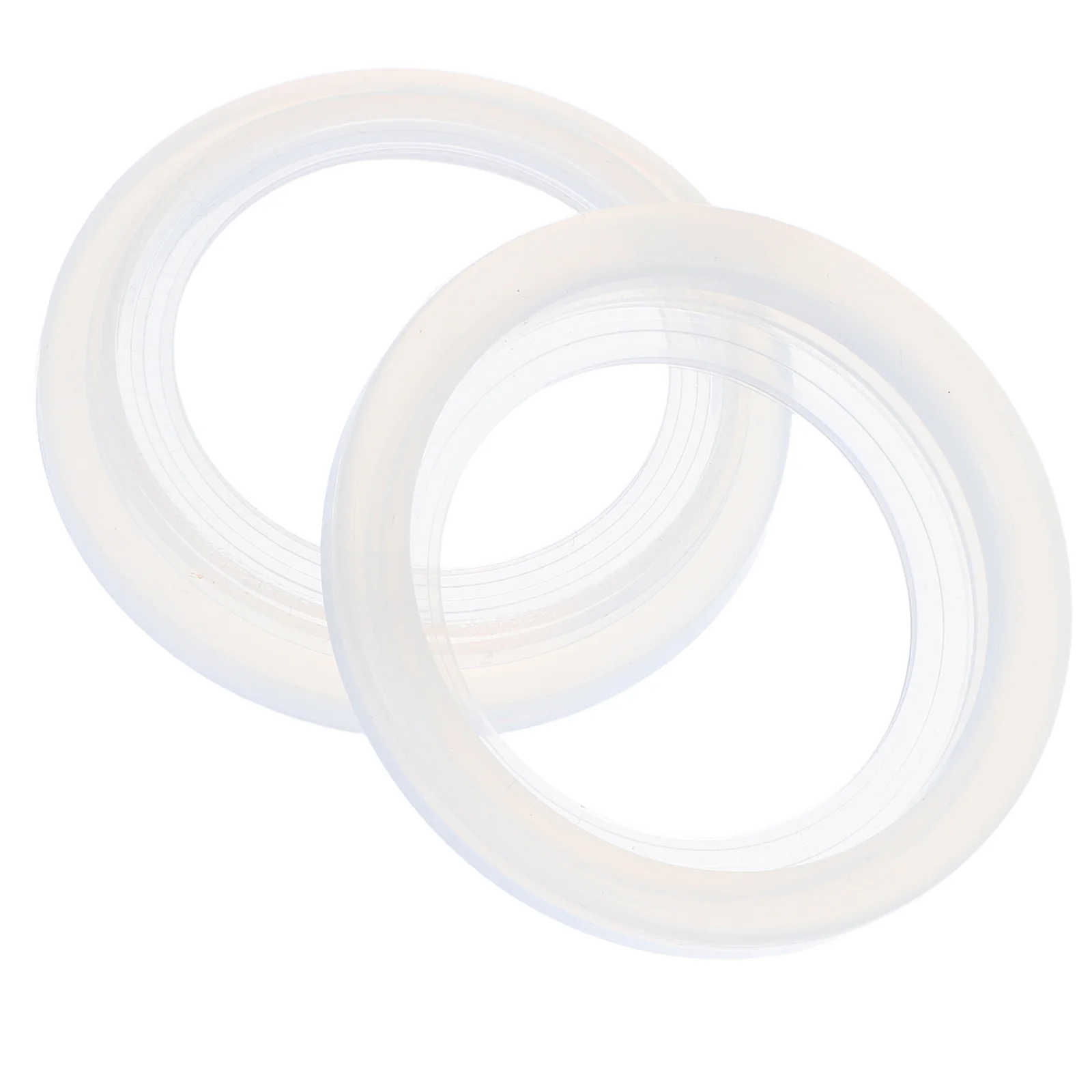 

2pcs Coffee Machine Silicone Ring 51Mm White Replacement Gasket For Espresso Machine Durable Heat Resistant Universal Fit Group