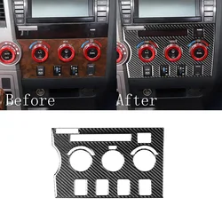 Air Conditioning Control Knob Panel Decorative Cover Sticker for Tundra & for Sequoia 2007-2010 2011 2012 2013 Car Accessory