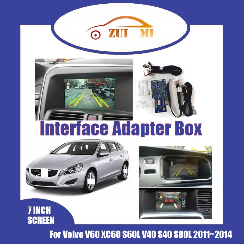 

Car Interface Adapter Decoder For Volvo V60 XC60 S60L V40 S40 S80L 2011~2014 Reverse Decoding Box VGA Reverse Image Upgrading