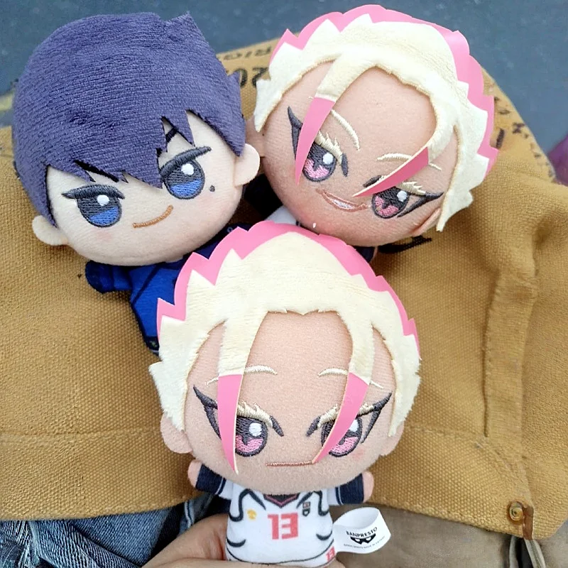 Original Blue Lock Anime Cosplay Plush Doll Fluffy Pendant Puppet Toys Isagi Yoichi Hiori Yo Gifts For Adult Anime Collectors
