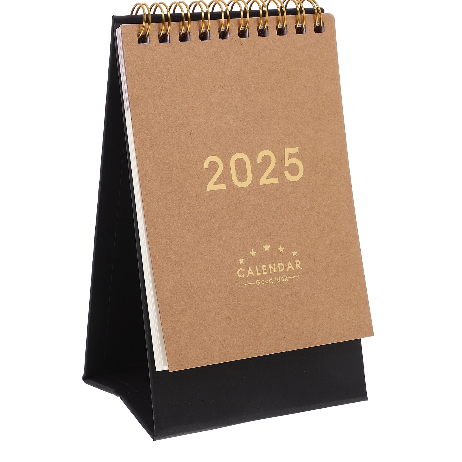 

2025 Desk Calendar Flip Monthly Paper Calendars Coil Smooth Writing Thick Material Memo Office Home Decor