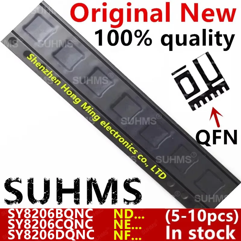 (5-10piece) 100% New SY8206 SY8206BQNC SY8206B ND5MC ND... SY8206CQNC SY8206C NE3KA NE... SY8206DQNC SY8206D NF5LA NF... QFN-6