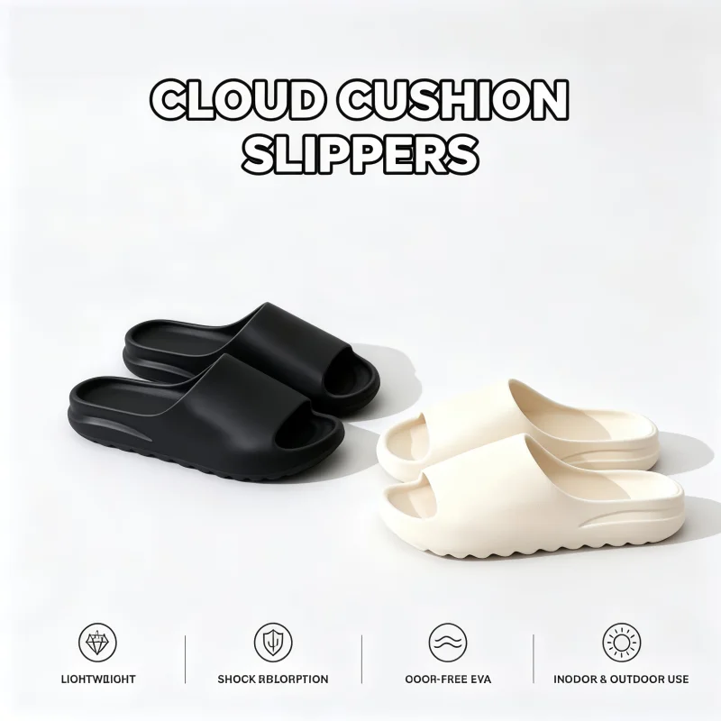 EVA House Shoes Non-Slip thick Soft Platform Slide Sandals for Women Men Indoor Outdoor Shower Bathroom Slipper The best choice