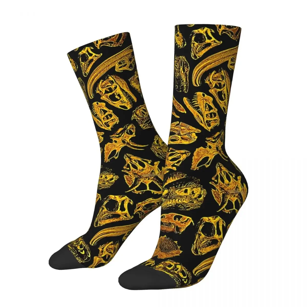 Funny Crazy Sock for Men Paleontology Dream Hip Hop Vintage Dinosaurs Happy Pattern Printed Boys Crew Sock Novelty Gift