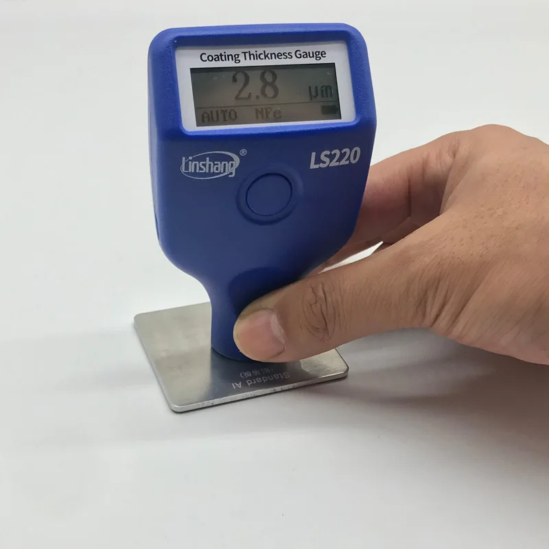 LS 220 Auto Car Coating Thickness Gauge 0.0-2000 um Fe NFe Probe Gauge For Non magnetic and Non conductive Coatings